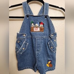 Vintage Disney Blue Overalls Classic Denim Style